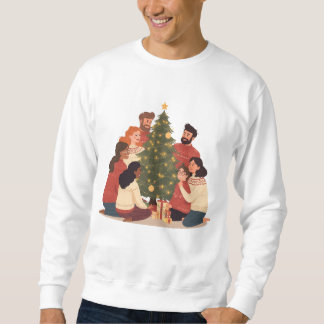 Sudadera Christmas Family & Friends Cozy Holiday Sweatshirt