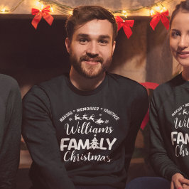 Sudadera Christmas Family Reunion with Name