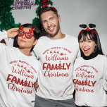 Sudadera Christmas Family Reunion with Name<br><div class="desc">Celebrate this Christmas with your family and with this cute t-shirt or sweatshirt design with Christmas motifs!! The design has the phrase "Making -Memories - and can be personalized with your family's name! Ideal for family Christmas gatherings,  don't think twice and dress your family with this cute Christmas design.</div>