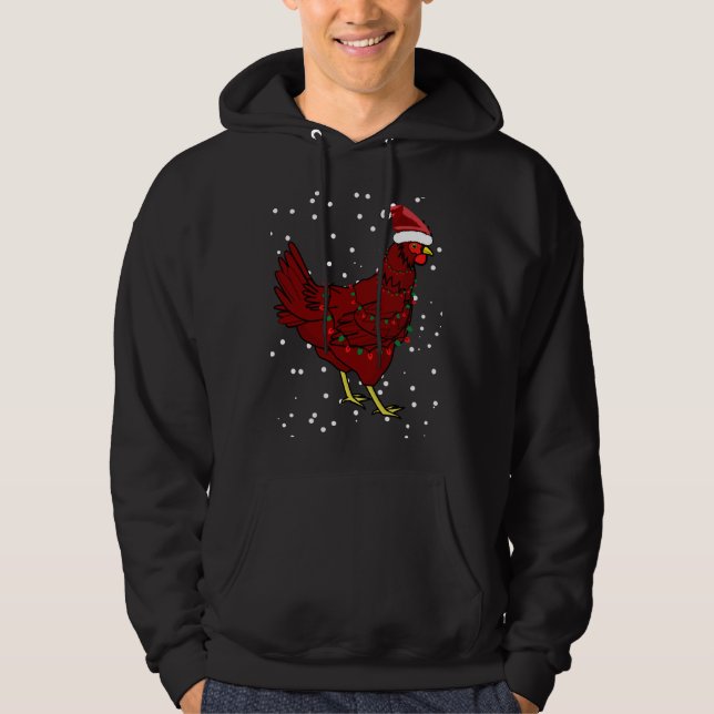 Sudadera Christmas festive chicken   (Anverso)