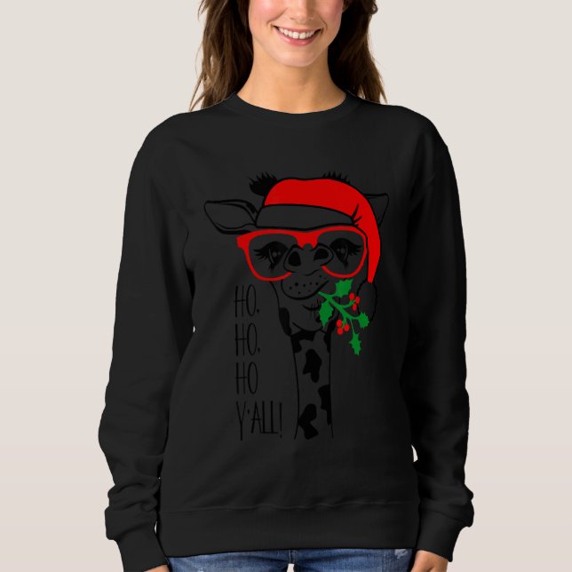 Sudadera Christmas Giraffe Xmas Party Giraffe  Men Women Ki (Anverso)