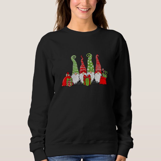 Sudadera Christmas Gnomes  Family Holidays Men Women (Anverso)