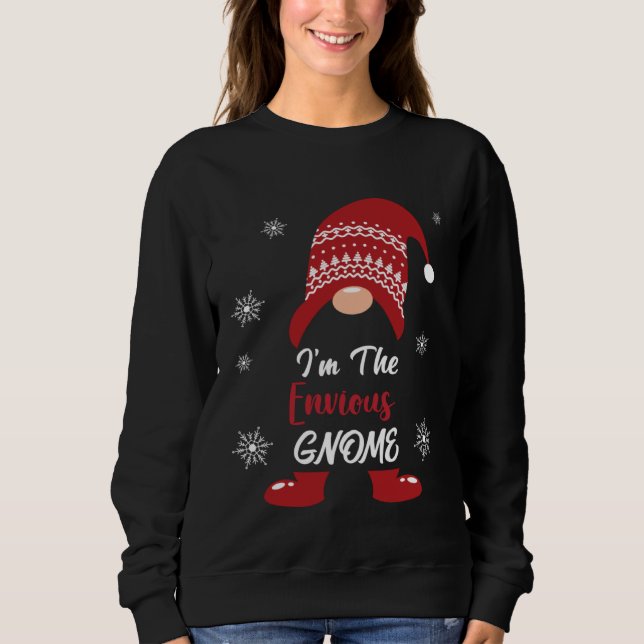 Sudadera Christmas I am the Envious Gnome Xmas Men Women (Anverso)