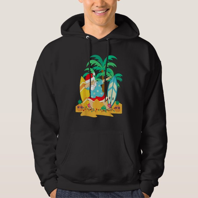 Sudadera Christmas in July Dabbing Santa  Tropical Christma (Anverso)