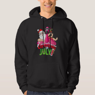 Sudadera Christmas In July  Summer Flamingo Float Xmas 1