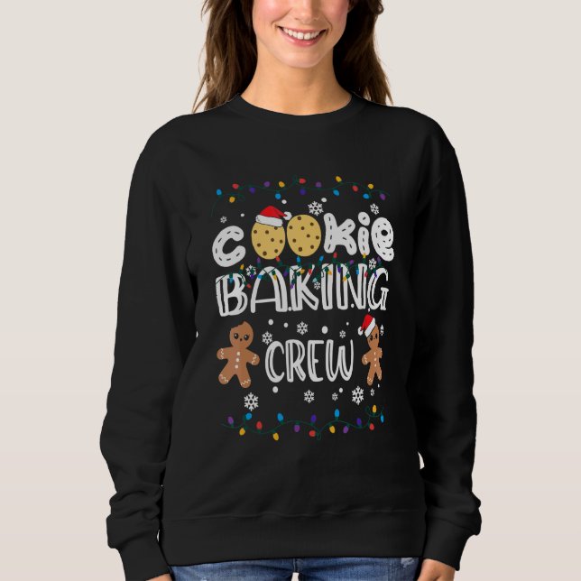 Sudadera Christmas Lights Christmas Cookie Baking Crew 1 (Anverso)