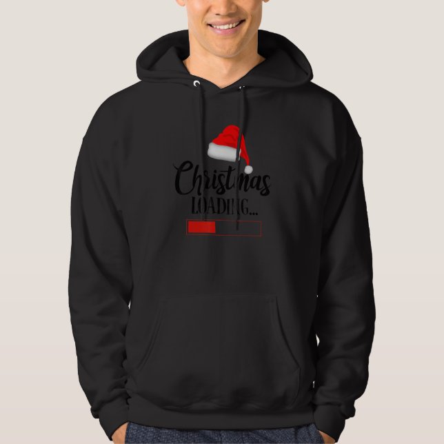 Sudadera Christmas Loading Christmas Hat Quote (Anverso)