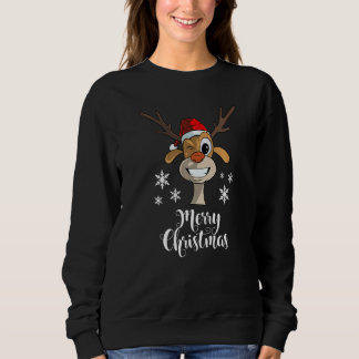 Sudadera Christmas Quote Merry Xmas Deer