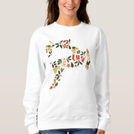 Sudadera Christmas Reindeer Collage Hoodie – Festive Holida