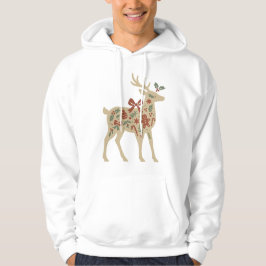 Sudadera Christmas Reindeer Floral Art Kids Hoodies/Sweats