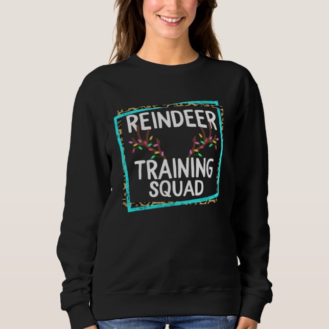 Sudadera Christmas Running Reindeer Training Squad 5k Fun R (Anverso)