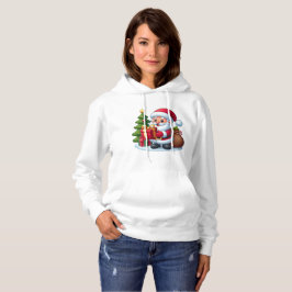 Sudadera Christmas Santa Claus with a beautiful gift