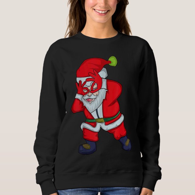 Sudadera Christmas Santa Clause Griddy Dance (Anverso)