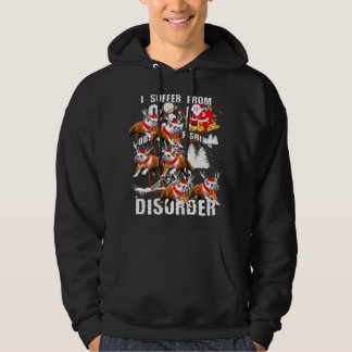 Sudadera Christmas Santa Riding English Bulldog Xmas
