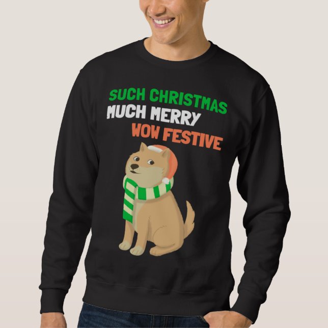 Sudadera Christmas  Shiba Inu Doge Memes (Anverso)