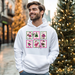 Sudadera Christmas Silly Goose Vintage Stamps