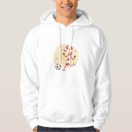 Sudadera Christmas Soccer Player Candy Cane