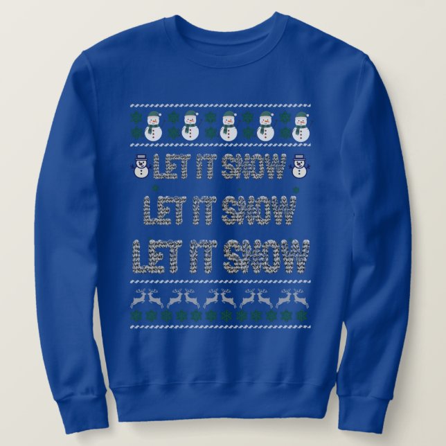 Sudadera Christmas Sweatshirt - Fun Ugly Christmas Design (Anverso del diseño)