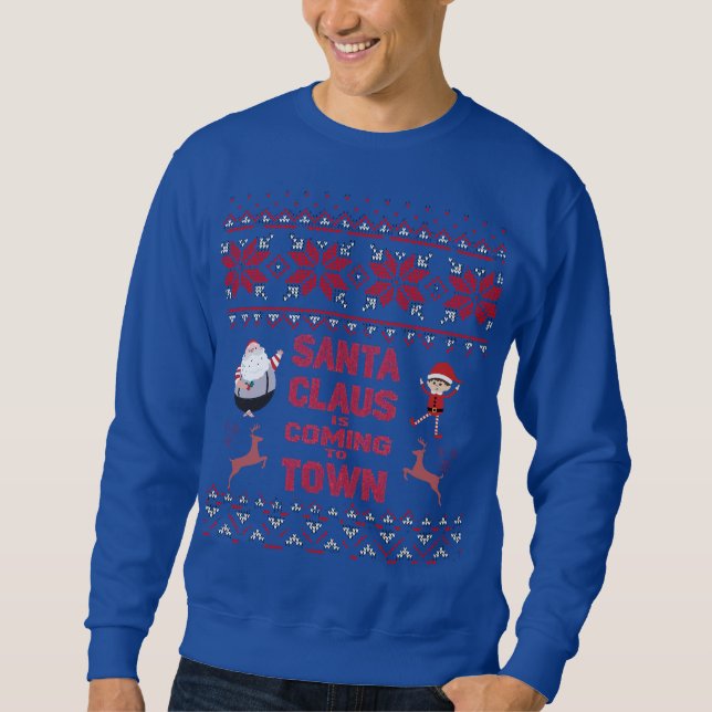 Sudadera Christmas Sweatshirt - Santa Claus Design (Anverso)