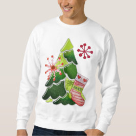Sudadera Christmas Tree and Stocking Whimsey