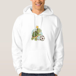 Sudadera Christmas Turtle with Soccer Ball