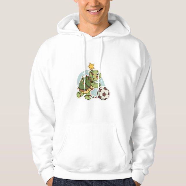 Sudadera Christmas Turtle with Soccer Ball (Anverso)