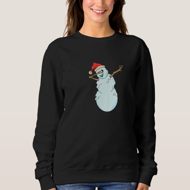 Sudadera Christmas Winter Christmas Dab Xmas Dabbing Snowma (Anverso)