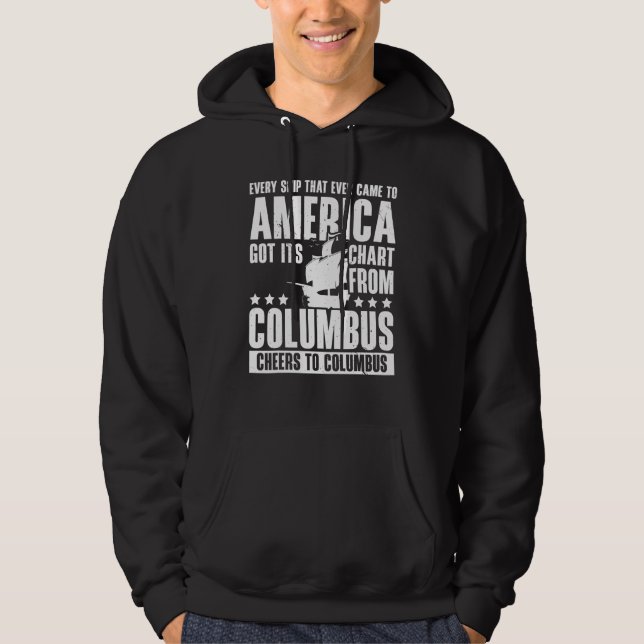 Sudadera Christopher Columbus Italian American Happy Columb (Anverso)