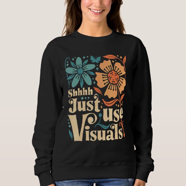 Sudadera Chsss Solo Usa Visuales Profesor de Educación Espe (Anverso)