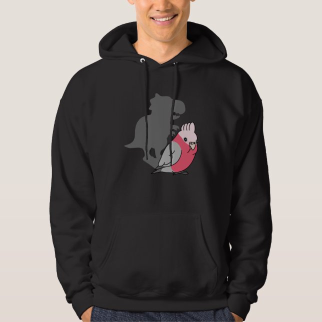 Sudadera Chubby Galah Cockatoo rex Cute Parrot with Dinosau (Anverso)