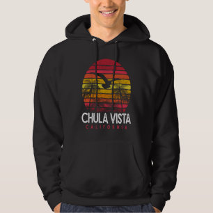 Sudadera Chula Vista California CA Beach Vintage Retro de l