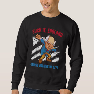 Sudadera Chúpamela Inglaterra George Washington 1776 4 de