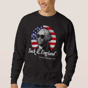 Sudadera Chúpate-Eso Inglaterra Divertido 4 de Julio George