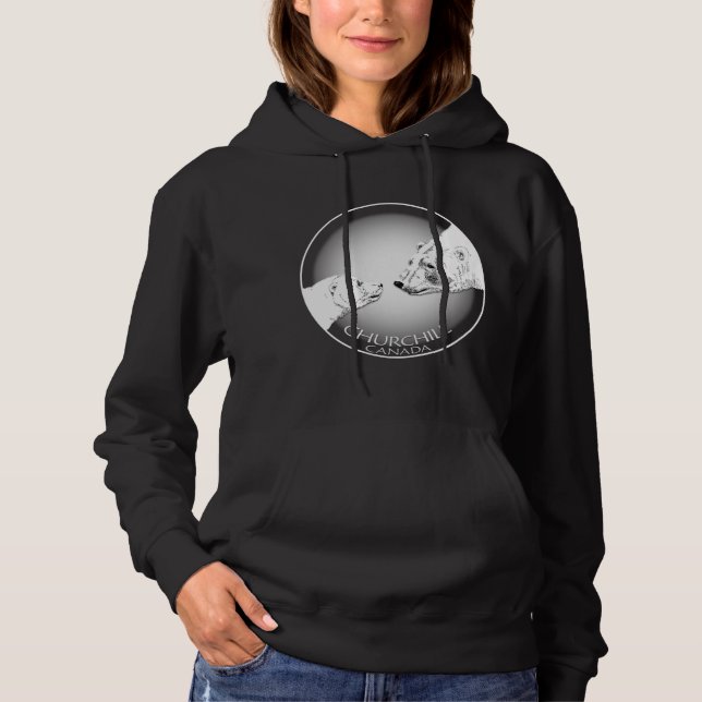 Sudadera Churchill Souvenir Polar Bear Art Hoodies Femenina (Anverso)