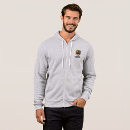 Sudadera Ciber tigre | Hombres Hoodie con cremallera comple