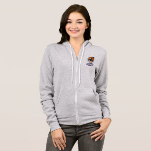 Sudadera Ciber tigre   Mujeres Hoodie con cremallera