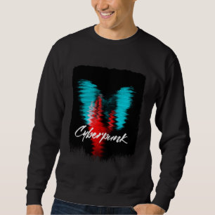 Sudadera Ciberpunks Ropa callejera japonesa Glitch 80s 90s