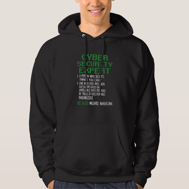 Sudadera Ciberseguridad Experto Definición Hacker Coding Gr (Anverso)