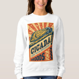 Sudadera Cicada Invasion 2024 Letra Press