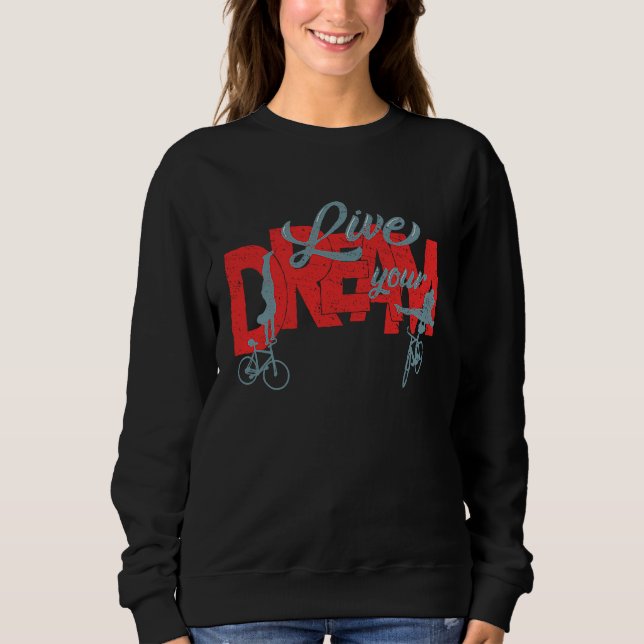 Sudadera Ciclismo artístico Vive tu sueño (Anverso)