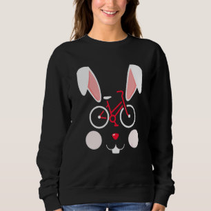 Sudadera Ciclismo Bunny Easter Bicycle Face Costume Funny E