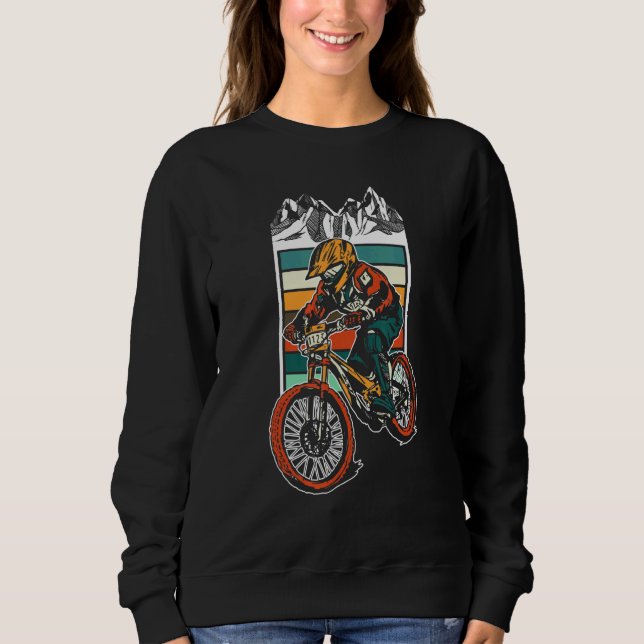 Sudadera Ciclismo Ciclista Mtb Lover Biker Monto Retro (Anverso)