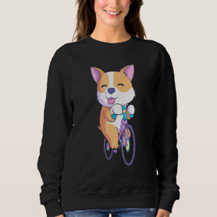 Sudadera Ciclismo Corgi Perro Bicicletas Niños Ciclistas en
