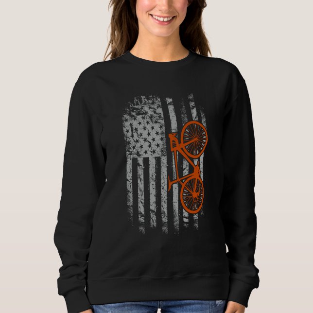 Sudadera Ciclismo de la bandera estadounidense (Anverso)