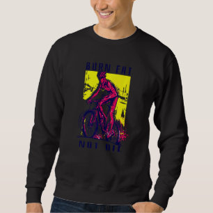 Sudadera Ciclismo en bicicleta de carretera dice quemar gra