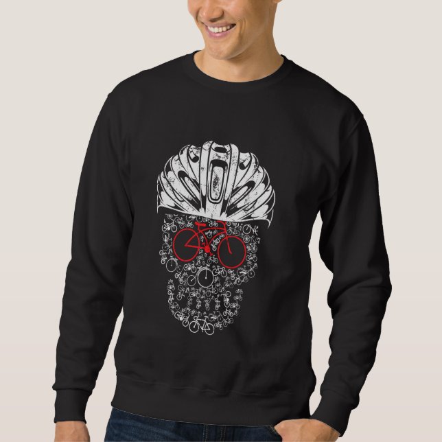 Sudadera Ciclismo Helmet Mountain Biker Skull Bicycl (Anverso)