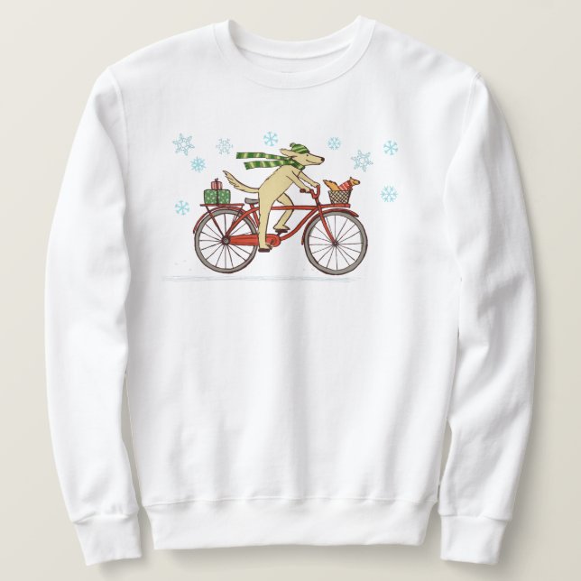 Sudadera Ciclismo Perro y ardilla para vacaciones de invier (Anverso del diseño)