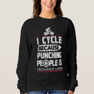 Sudadera Ciclismo porque golpea a la gente en bicicleta de