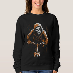 Sudadera Ciclismo Skull Grim Reaper Bicicleta Spooky Hallow