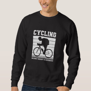 Sudadera Ciclista Pedalea en Bicicleta Porque la Terapia es